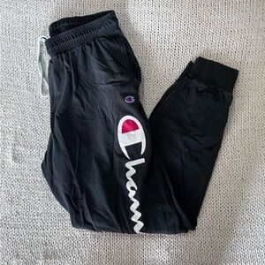 Black champion joggers size XL